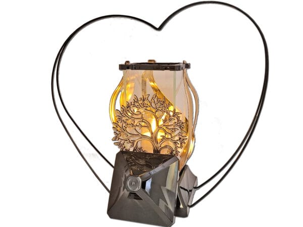 florencja-obrecz-zl-sw2.jpg ZNICZ ZNICZE LAMPION NA GRÓB FLA OBRĘCZ METALIZA ZŁOTO+ŚWIECA LED