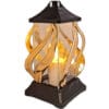 florencja-zl-sw3.jpg ZNICZ ZNICZE LAMPION NA GRÓB FLA METALIZA ZŁOTO+ŚWIECA LED