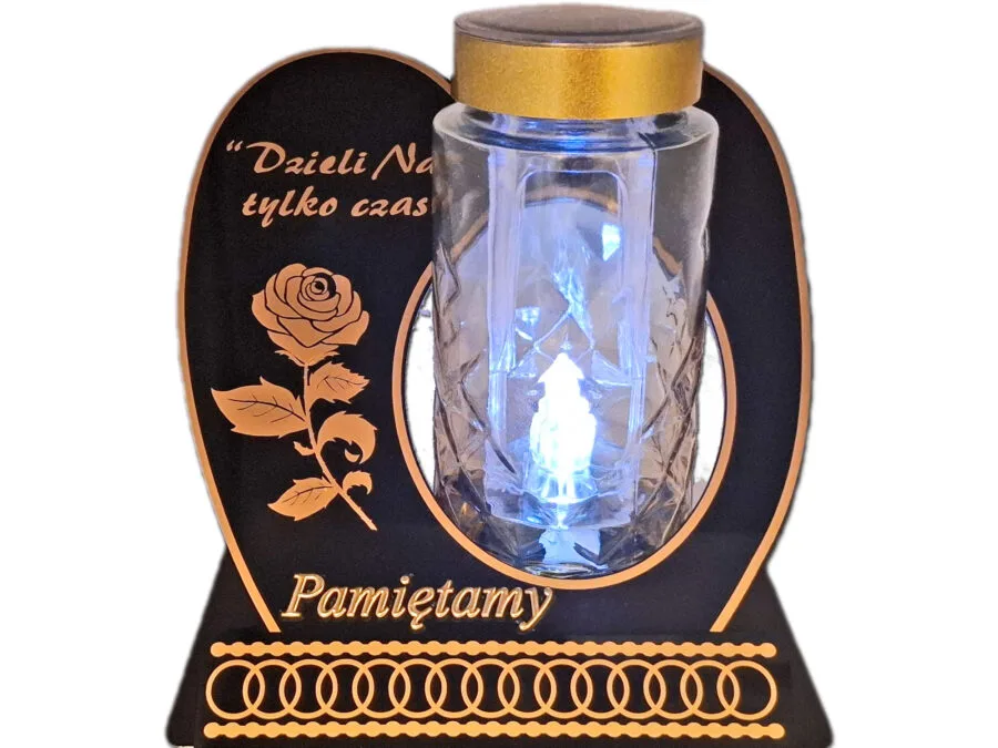 PAMIĘTAMY ZNICZ LAMPION NA GRÓB SKOS SOLAR DZIELI ZŁOTO