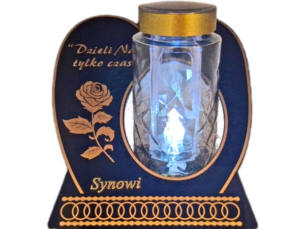 skos-serce-sol279-syn1.jpg SYN SYNOWI ZNICZ LAMPION NA GRÓB SKOS SOLAR DZIELI ZŁOTO