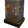 kwadrat-3d-solar-zlot1.jpg SOLAR SOLARNY FOTOWOLTAICZNY ZNICZ LAMPION KWT GIGANT 3D KRZYŻ ZŁOTO